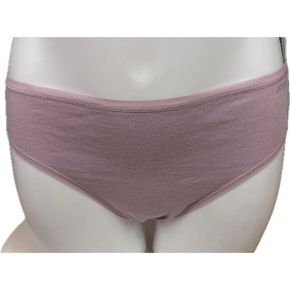 Jockey Generation XXL Logo Pink-Tan-Lilac Organic Cotton Stretch Thong Panties - Picture 4 of 8